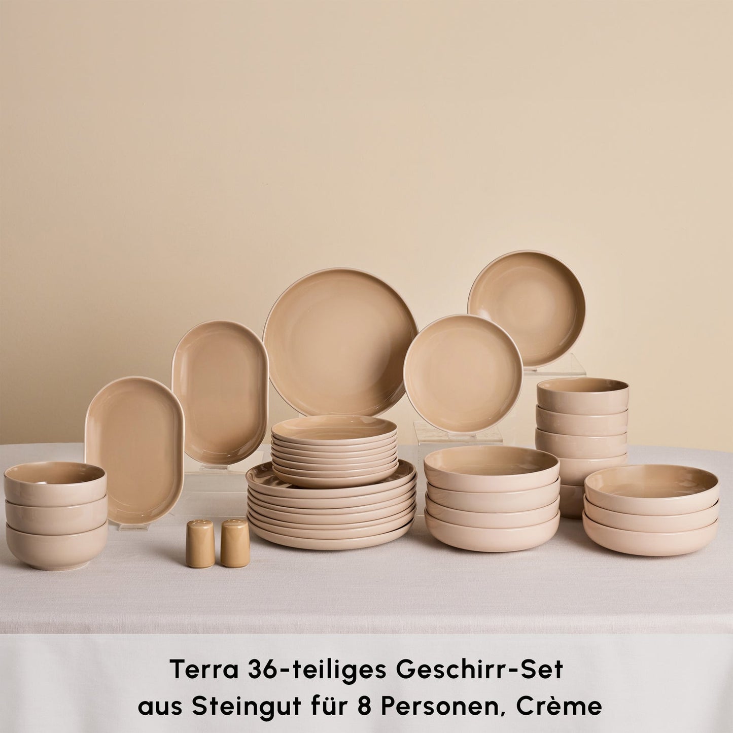 Karaca Terra 36-piece cream dinner set product image 2