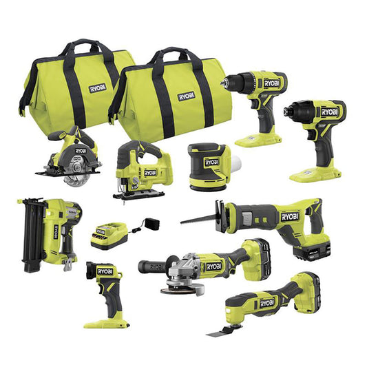 RYOBI 18V ONE+ 10-Tool Combo Kit