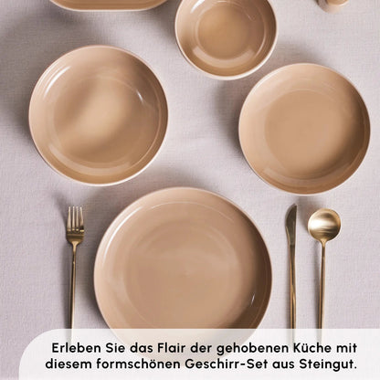 Karaca Terra 36-piece cream dinner set product image 3