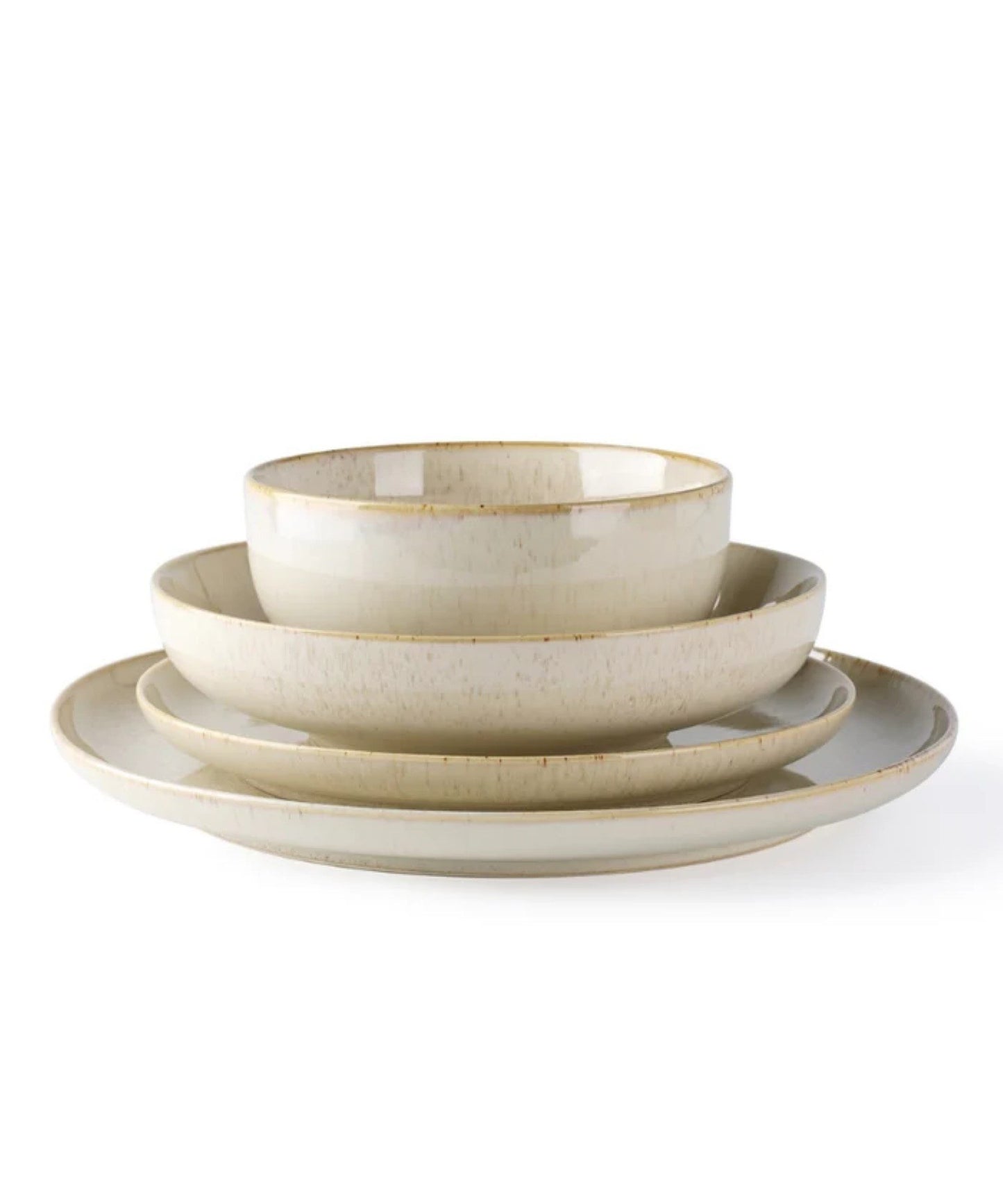 Zoha Ria 24-Piece Porcelain Dinnerware Set for 6 - Beige