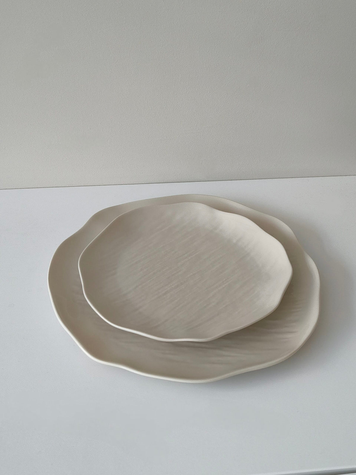 Fiora beige ceramic dinnerware set image 9