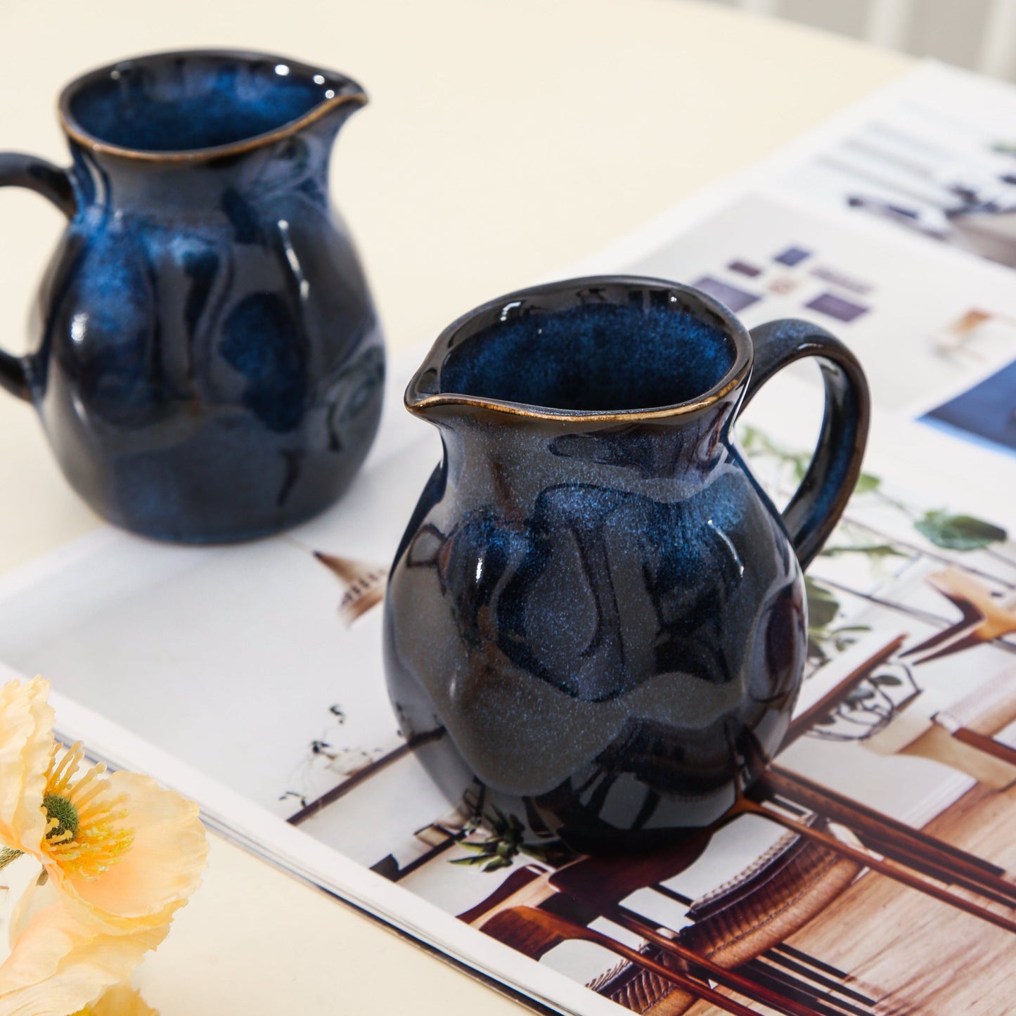 2-Piece Milk Pitcher Set-Ocean Blue