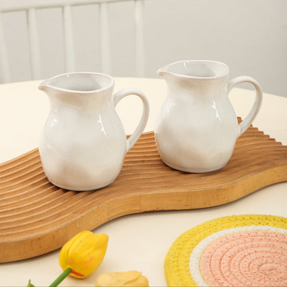 2-Piece Milk Pitcher Set-Pearl White