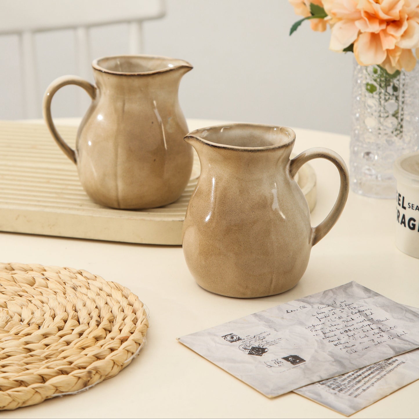 2-Piece Milk Pitcher Set-Crema