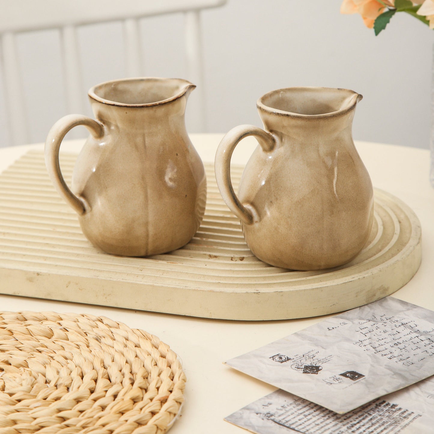 2-Piece Milk Pitcher Set-Crema