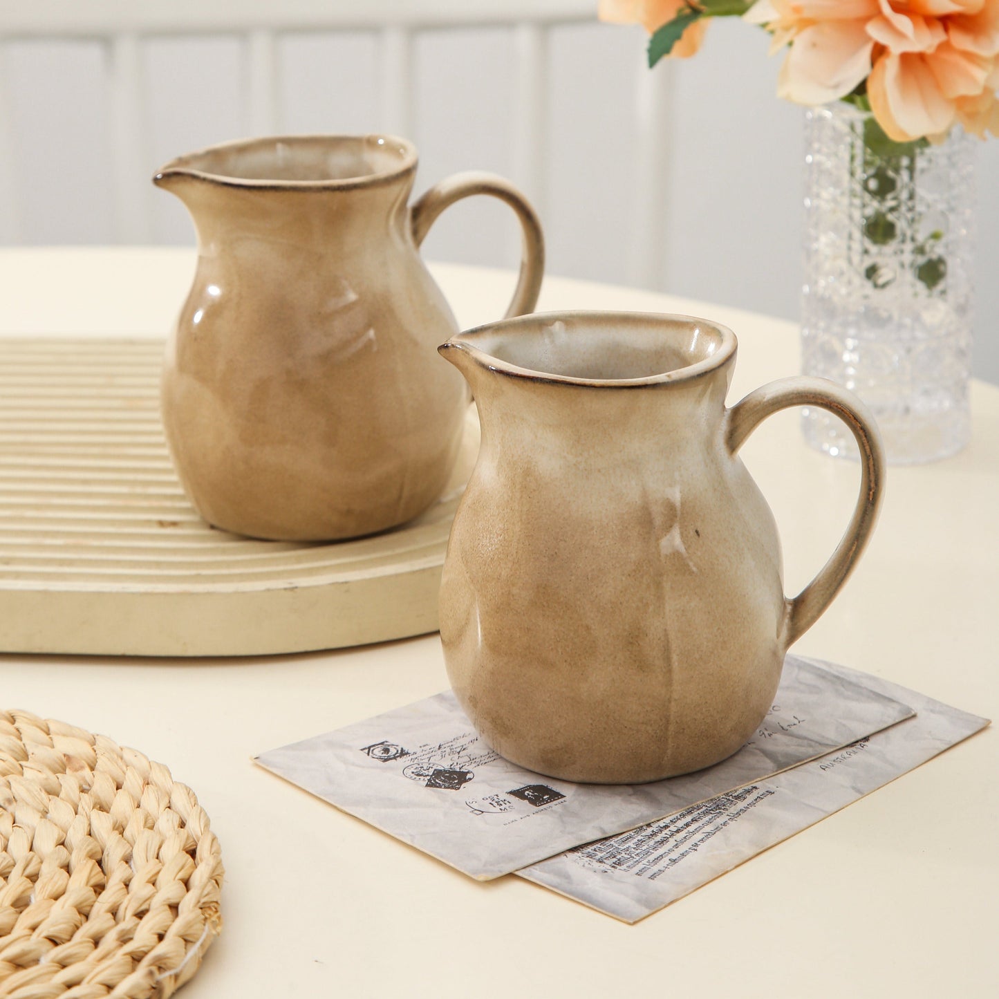 2-Piece Milk Pitcher Set-Crema