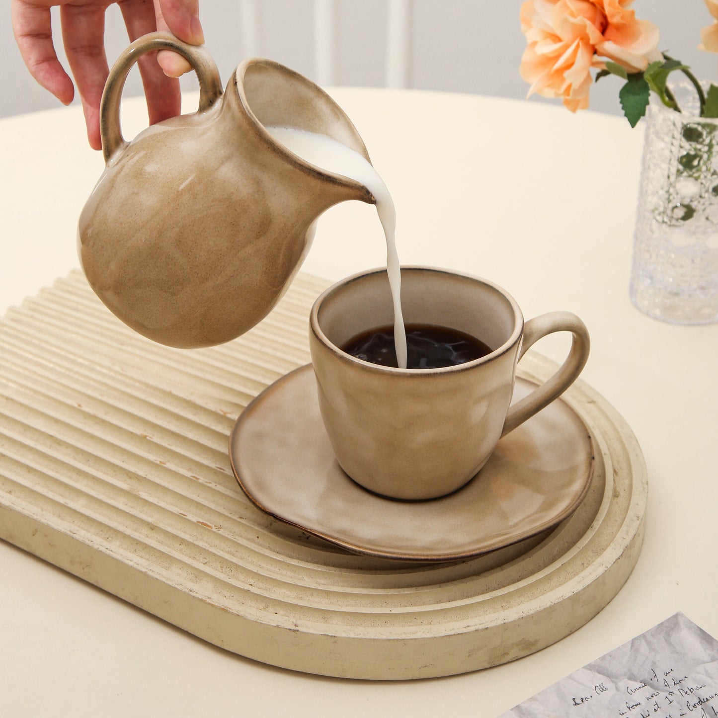 2-Piece Milk Pitcher Set-Crema