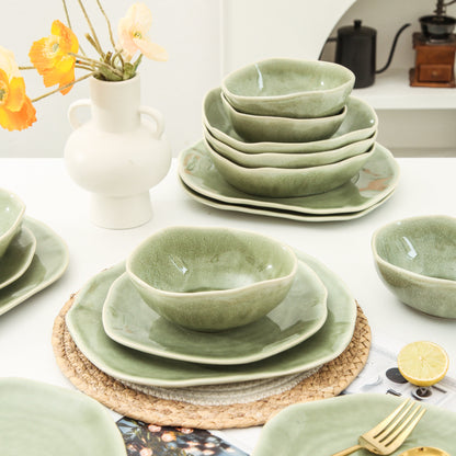 16 Piece Set Dinnerware Set-Royal Olive