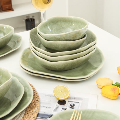 16 Piece Set Dinnerware Set-Royal Olive