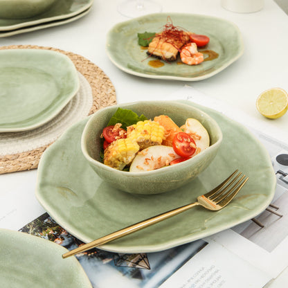 16 Piece Set Dinnerware Set-Royal Olive
