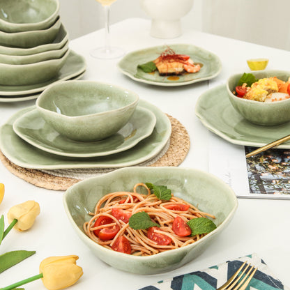 16 Piece Set Dinnerware Set-Royal Olive