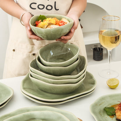 16 Piece Set Dinnerware Set-Royal Olive