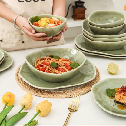 16 Piece Set Dinnerware Set-Royal Olive