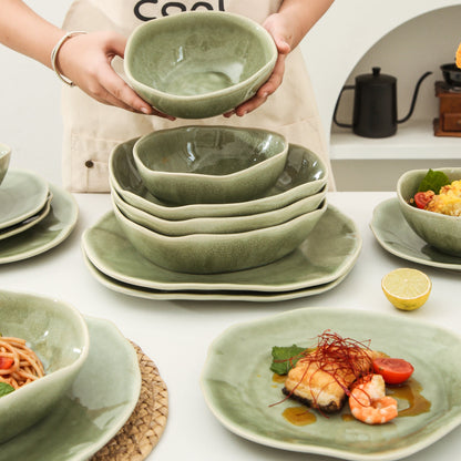 16 Piece Set Dinnerware Set-Royal Olive