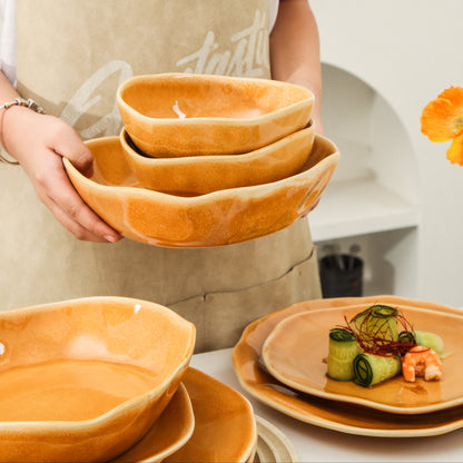 16-Piece Dinnerware Set – Golden Amber
