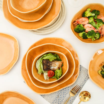 16-Piece Dinnerware Set – Golden Amber