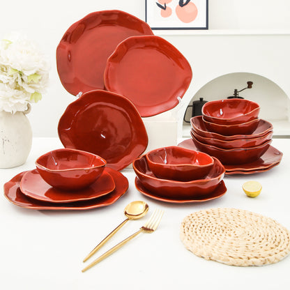 16-Piece Dinnerware Set – Garnet Rouge
