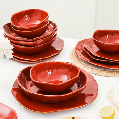 16-Piece Dinnerware Set – Garnet Rouge