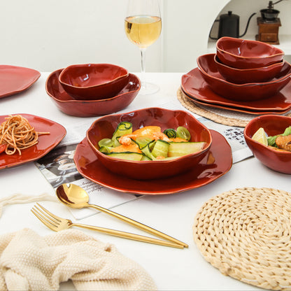 16-Piece Dinnerware Set – Garnet Rouge