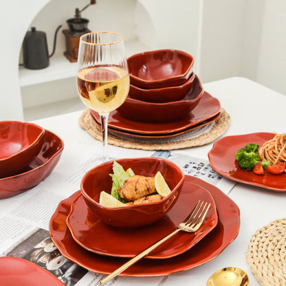 16-Piece Dinnerware Set – Garnet Rouge