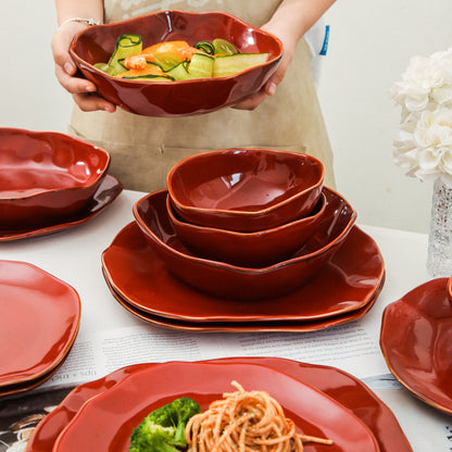 16-Piece Dinnerware Set – Garnet Rouge