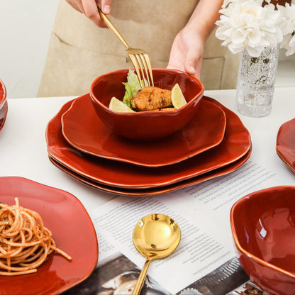 16-Piece Dinnerware Set – Garnet Rouge