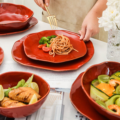 16-Piece Dinnerware Set – Garnet Rouge