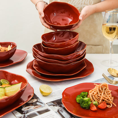 16-Piece Dinnerware Set – Garnet Rouge