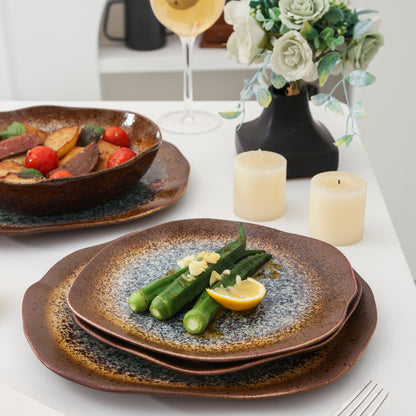 16 Piece Set Dinnerware Set-Espresso Stone