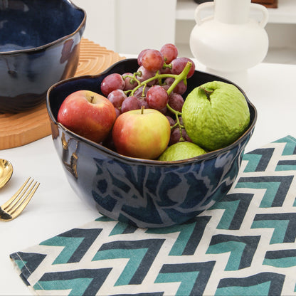 2 pcs Organic Deep Bowl- Ocean Blue