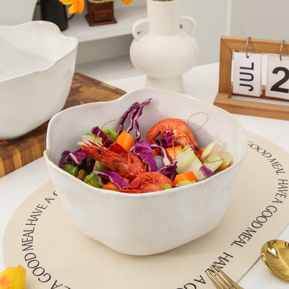 2 pcs Organic Deep Bowl-Pearl White