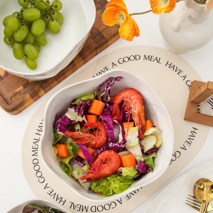 2 pcs Organic Deep Bowl-Pearl White