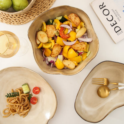 2 pcs Organic Deep Bowl-Crema