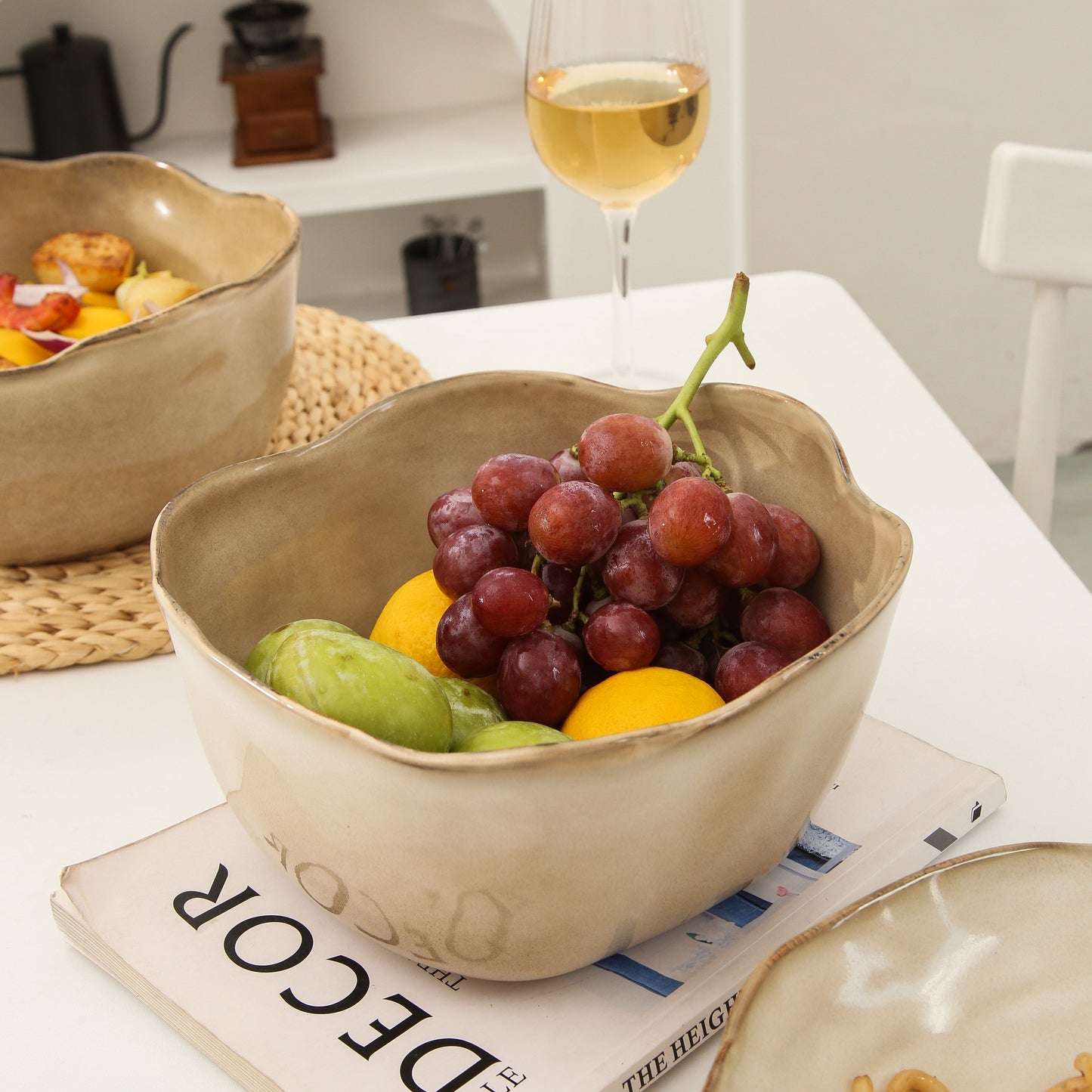 2 pcs Organic Deep Bowl-Crema