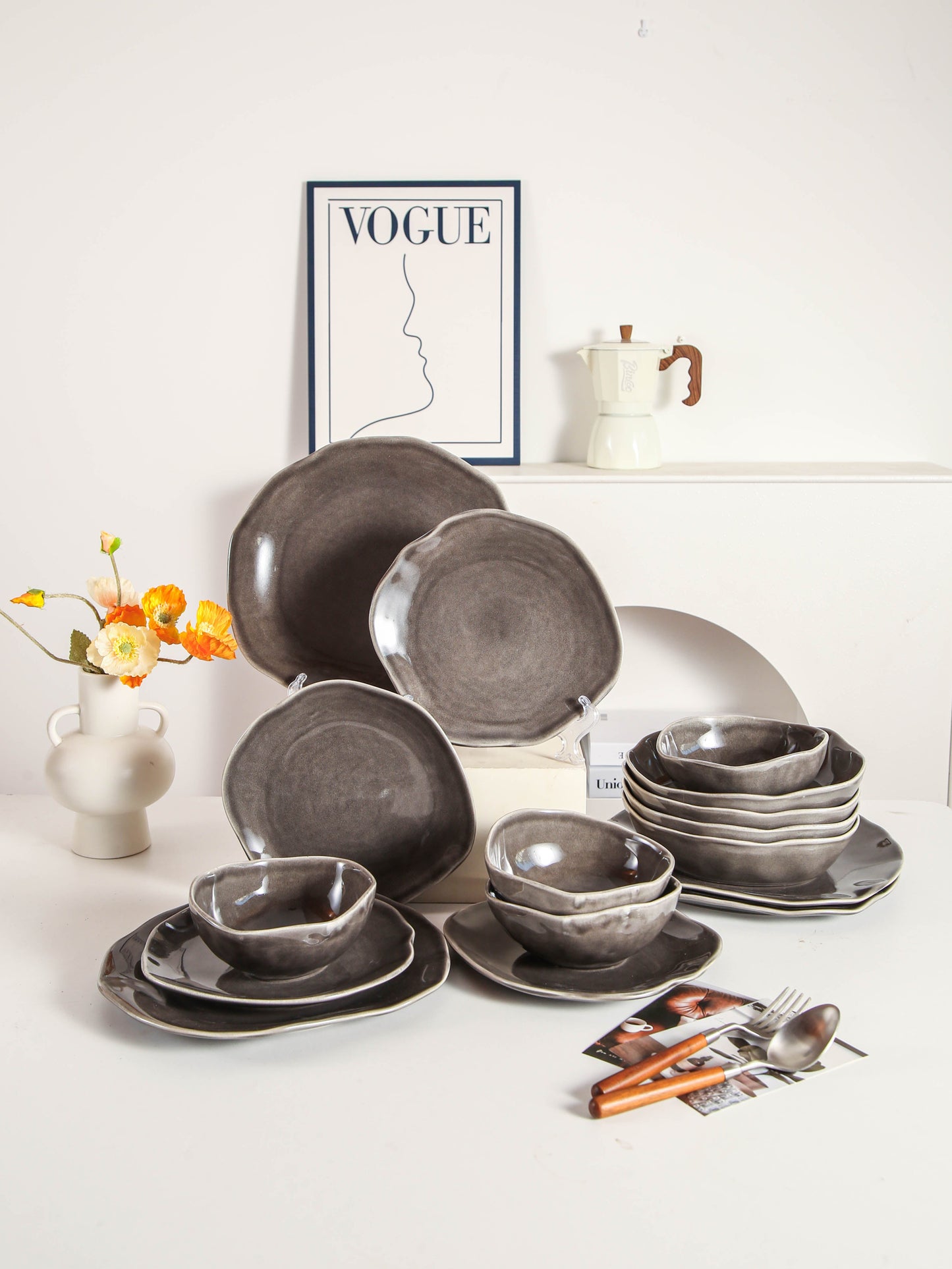 16-Piece Dinnerware Set – Royal Graphite