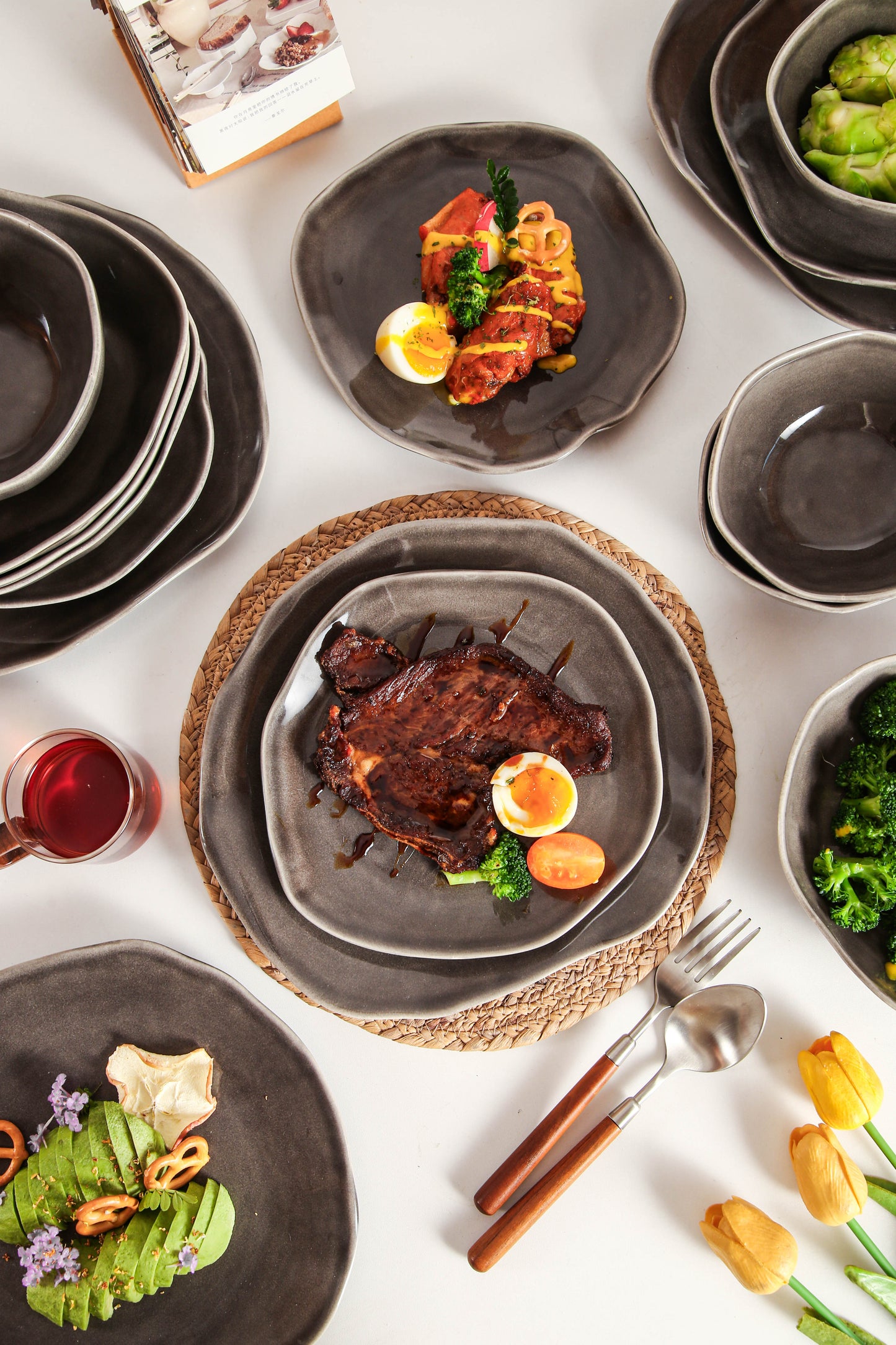 16-Piece Dinnerware Set – Royal Graphite