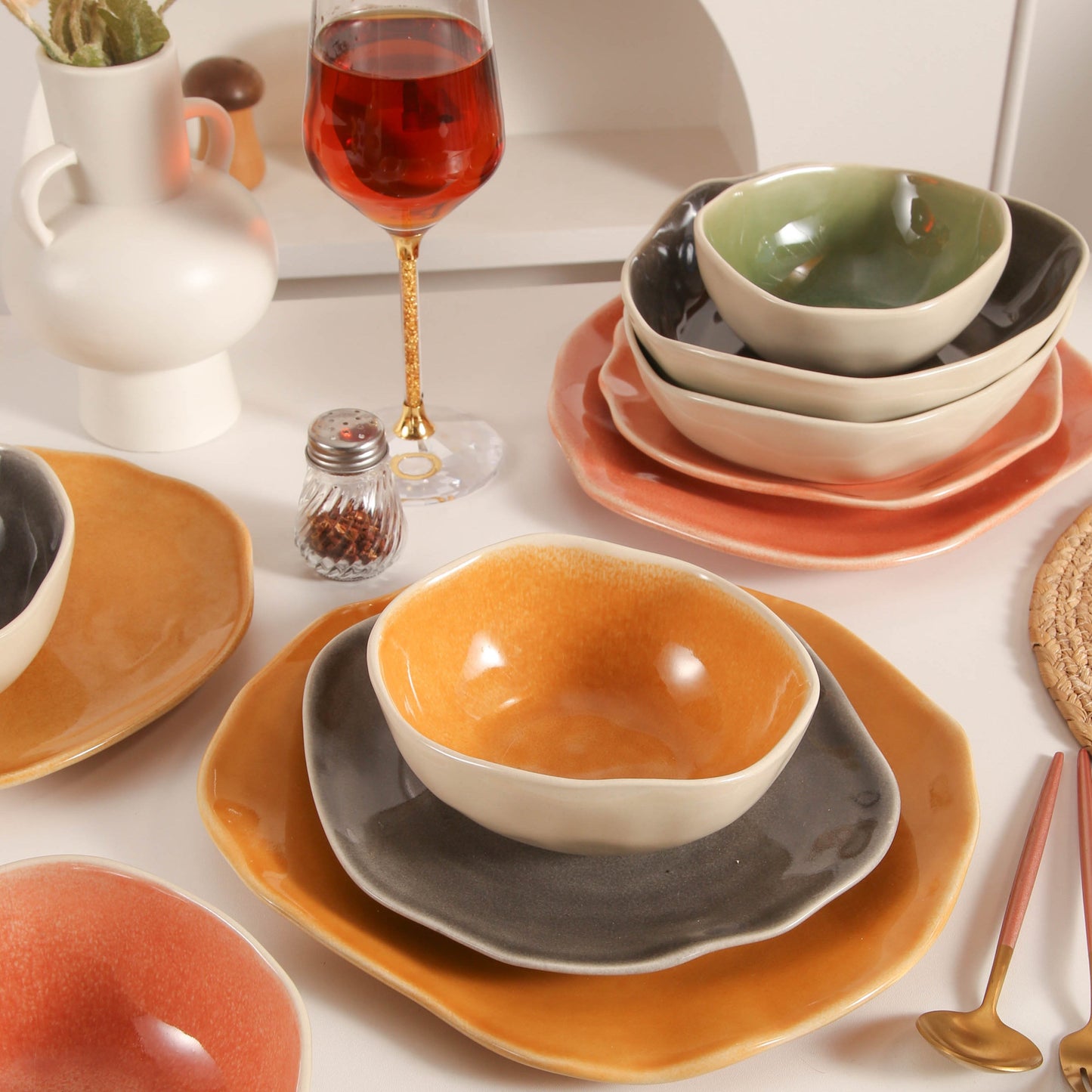 16 Piece Set Dinnerware Set-Sunstone
