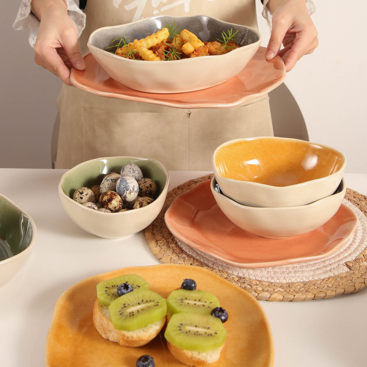 16 Piece Set Dinnerware Set-Sunstone