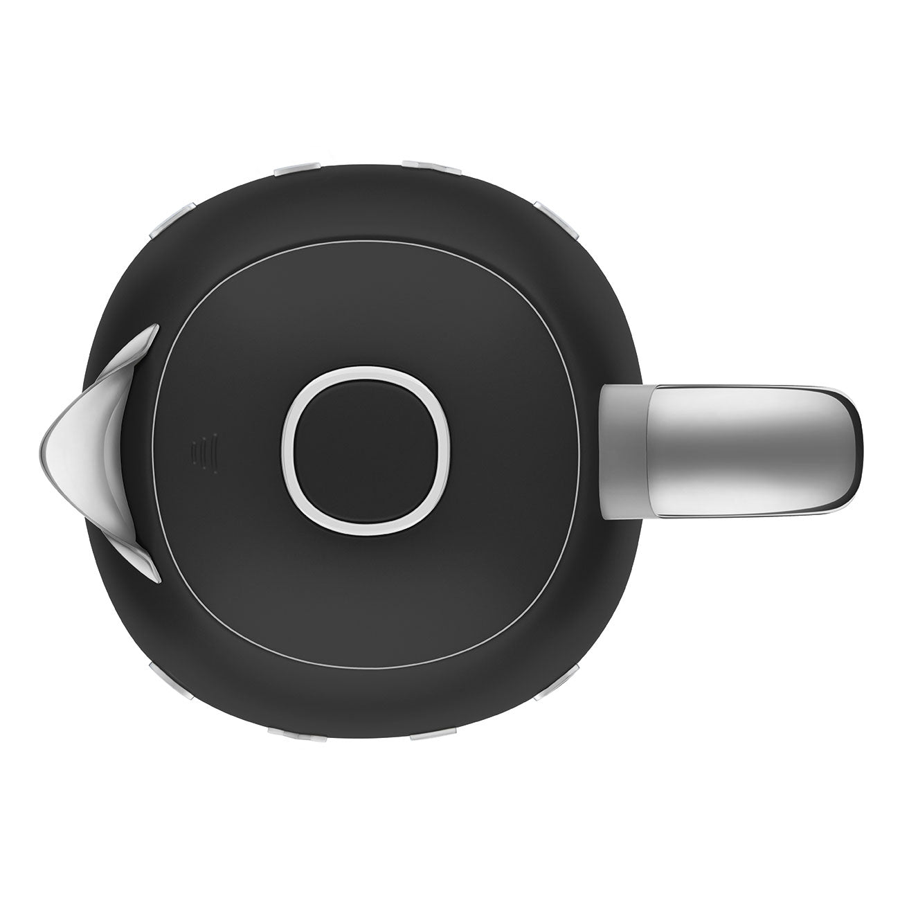 Electric Kettle Retro-style Black Matte