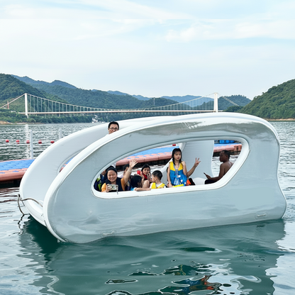 Electric Inflatable Platform Boat Customization Eco-Friendly, Long-Range & Portable Dock Watercraft With Motor
