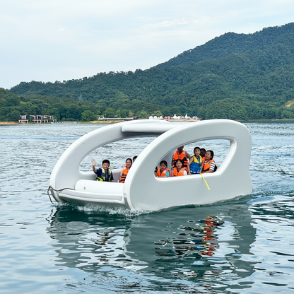 Electric Inflatable Platform Boat Customization Eco-Friendly, Long-Range & Portable Dock Watercraft With Motor