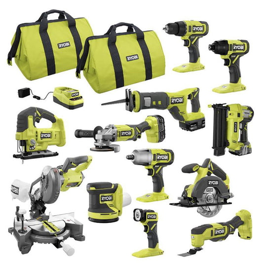 RYOBI 18V ONE+ 12-Tool Combo Kit